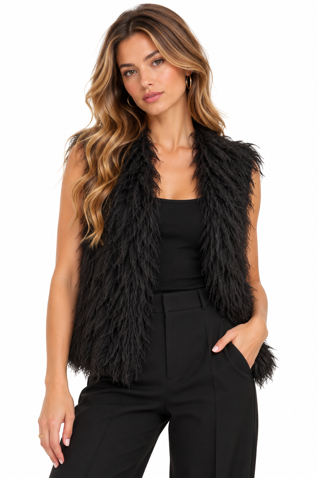 Harlow Black Vest