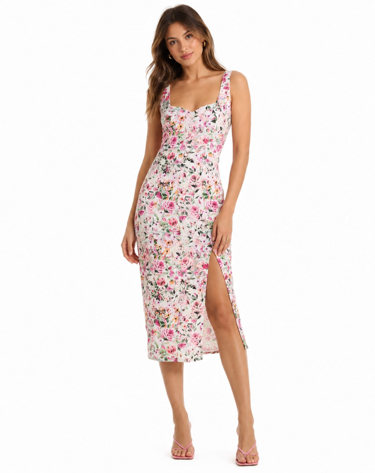Generation Love Eugenia Floral Linen Dress