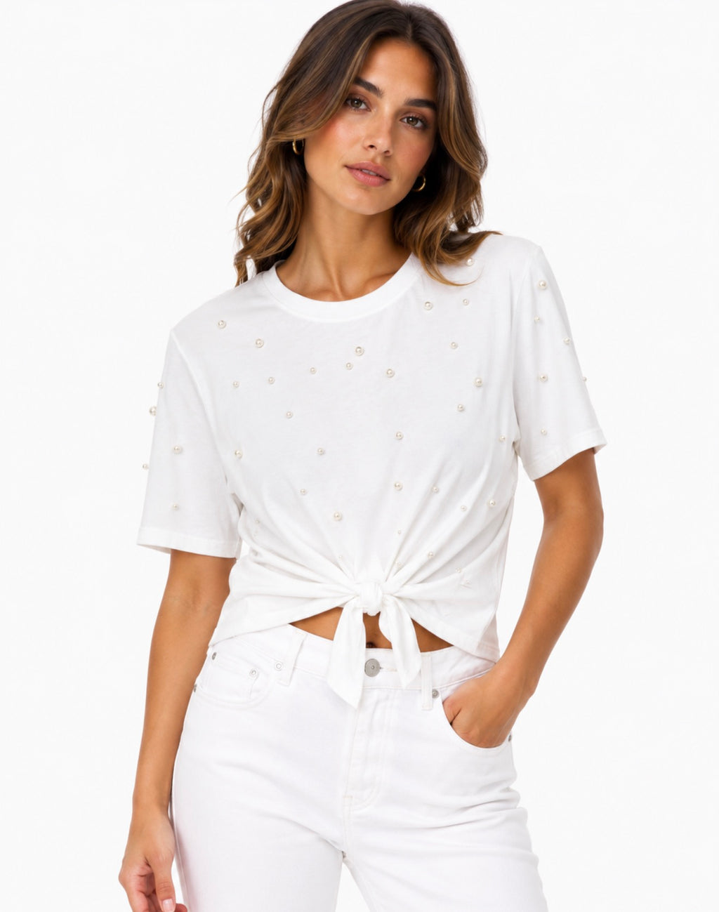Generation Love Pearl Tie Top