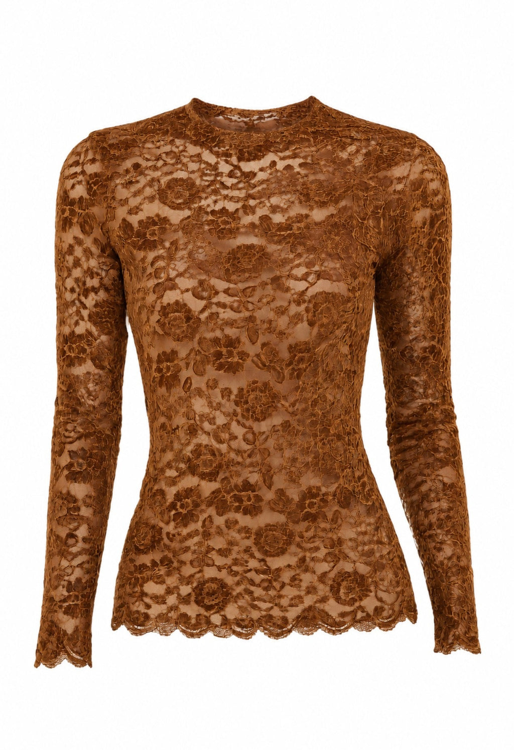 Generation Love Brown Lace Top