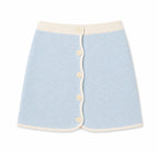 Central Park West Celeste Tweed Yarn Skirt