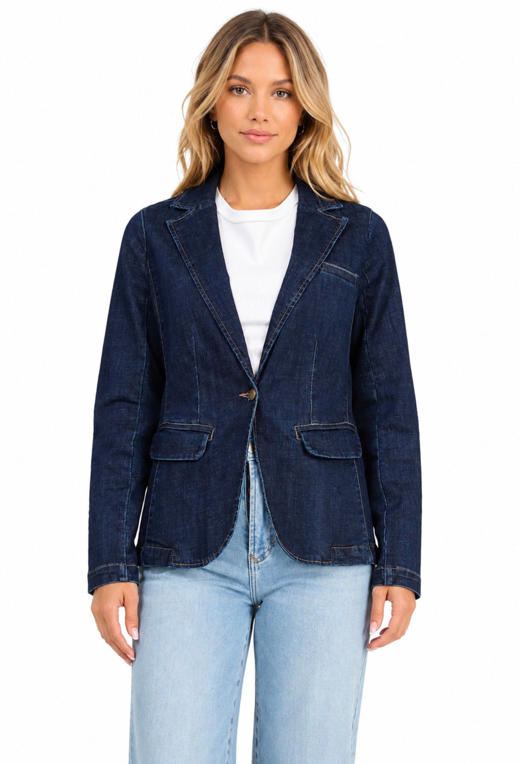 Dear John Denim Button Women Collar