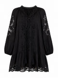 Stellah Greta Black Lace Dress