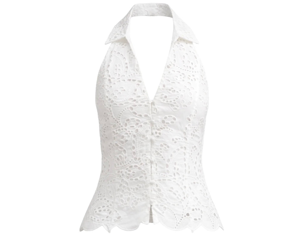 Allison Bali Halter Lace Top