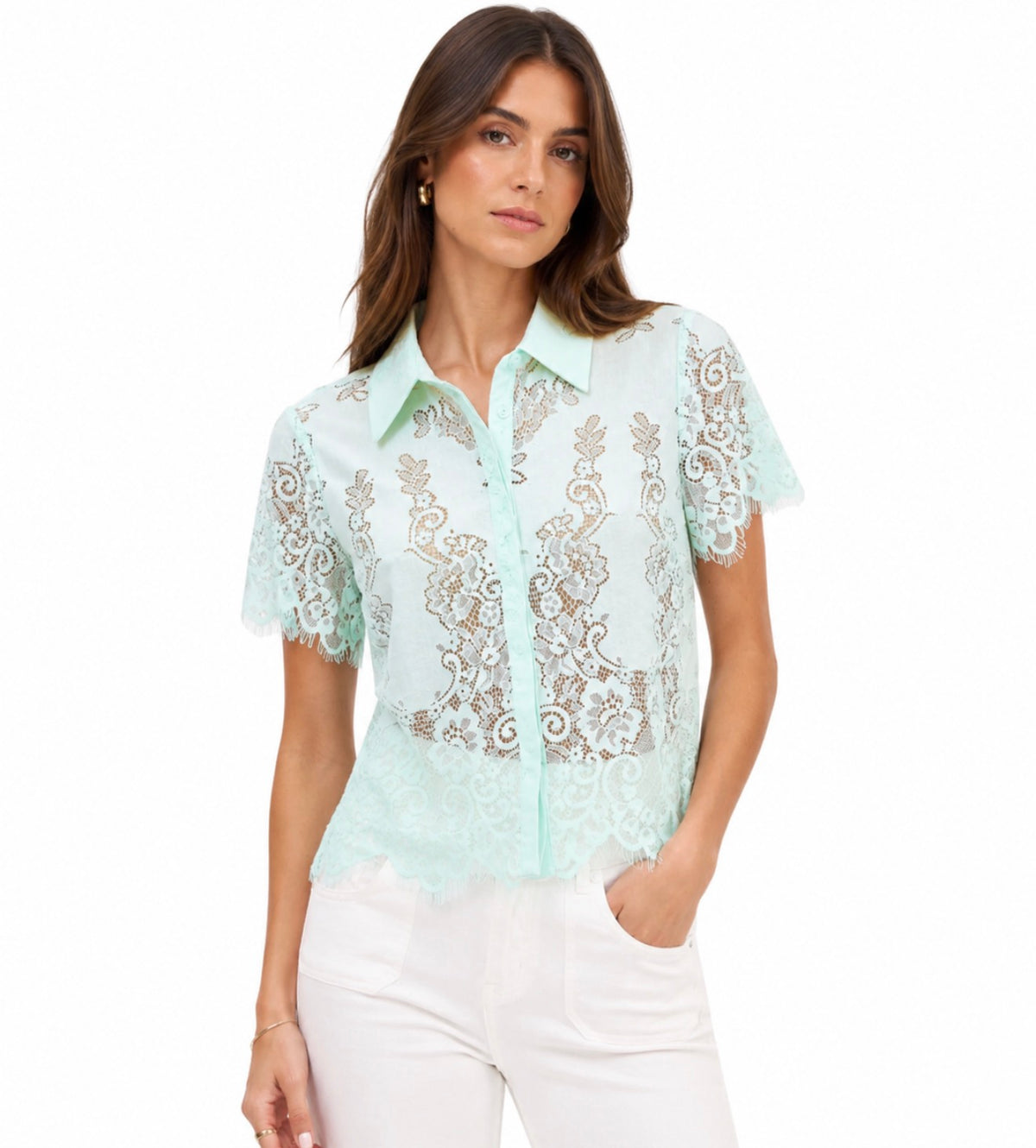 Allison Meadow Lace Blouse