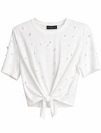 Generation Love Pearl Tie Top