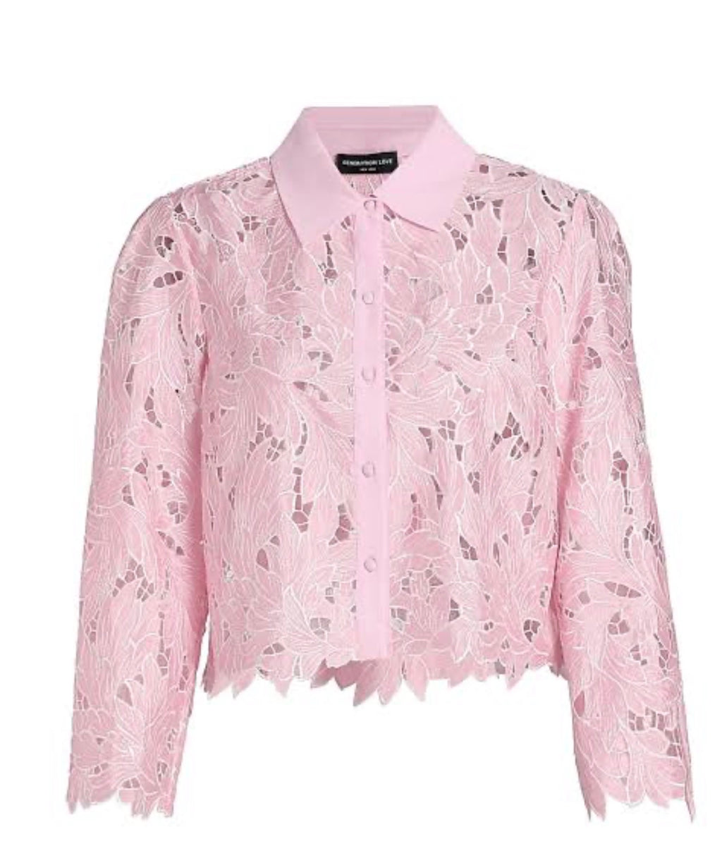 Generation Love Talsie Embroidered Lace Top