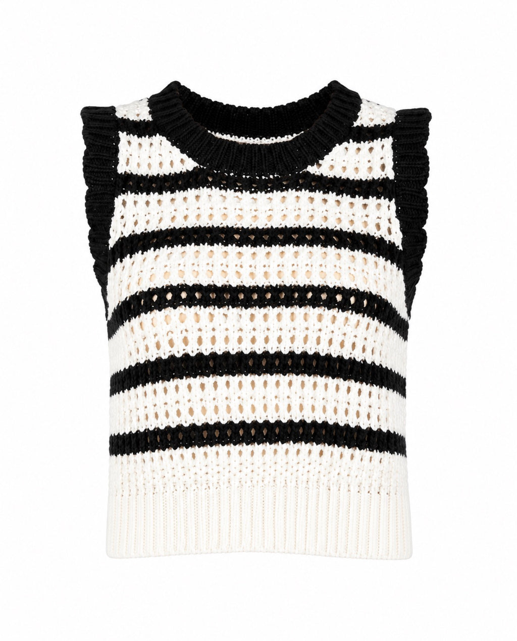 Pink Martini Cartwright Black & White Sweater
