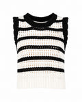 Pink Martini Cartwright Black & White Sweater