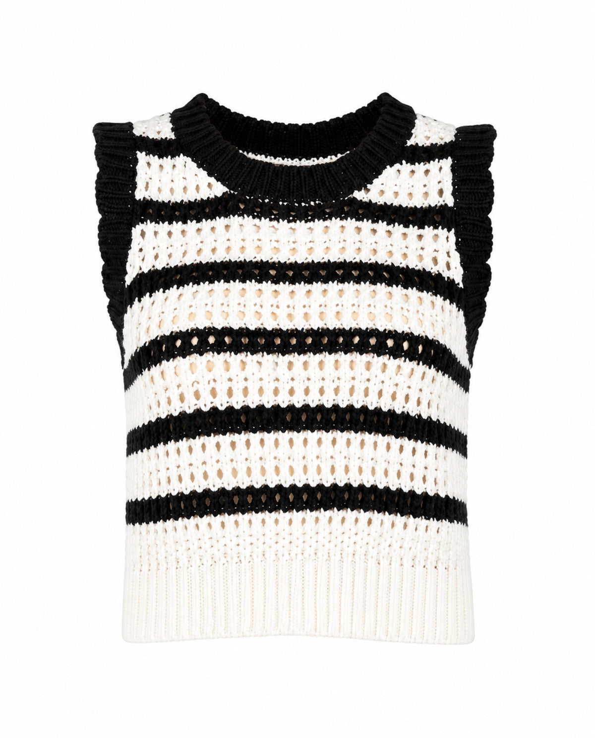 Pink Martini Cartwright Black & White Sweater