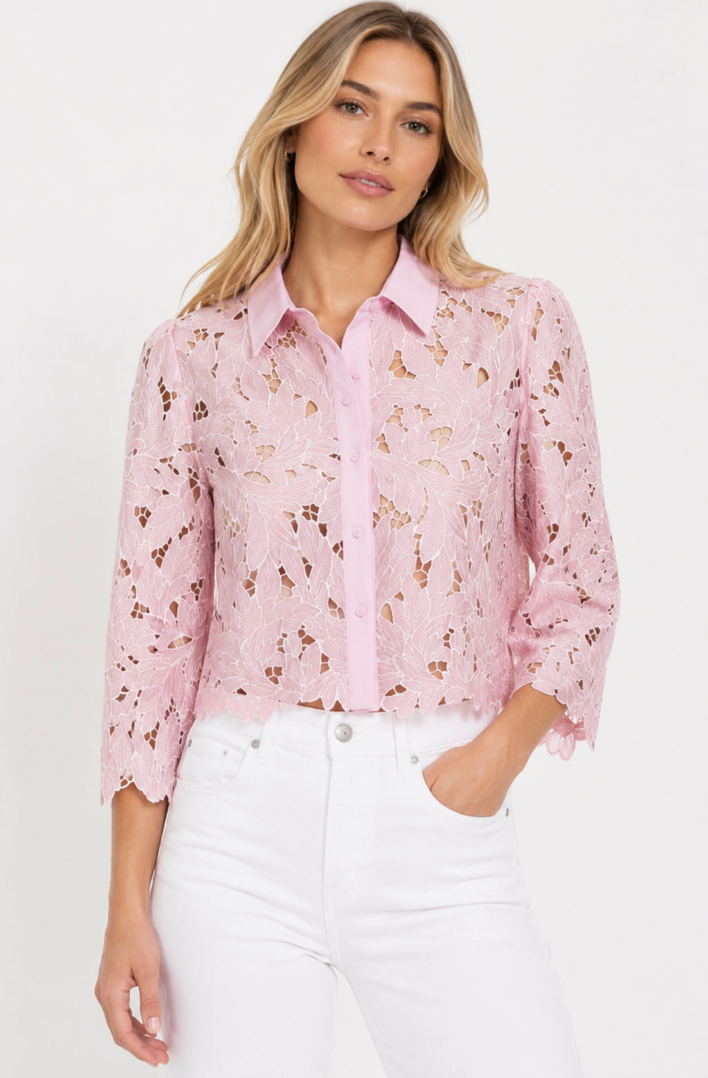 Generation Love Talsie Embroidered Lace Top