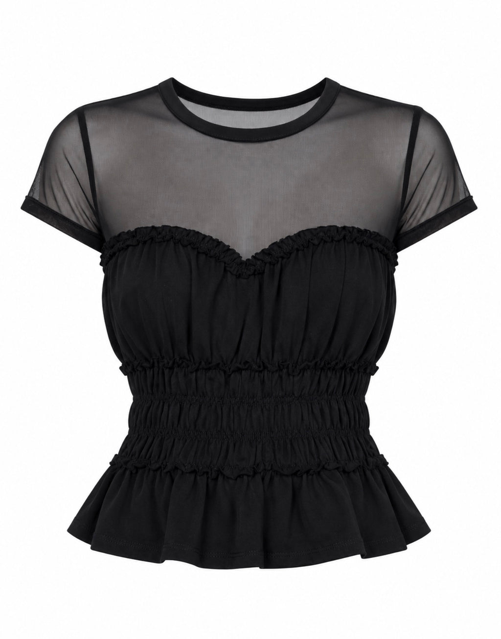 Generation Love Sigrid Mesh Black Top