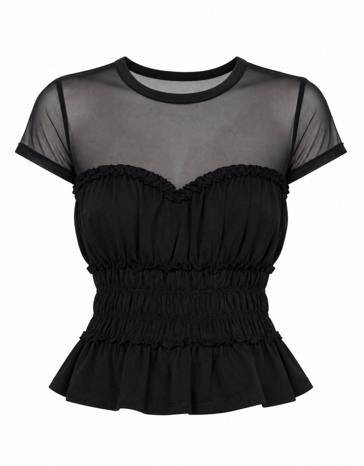 Generation Love Sigrid Mesh Black Top