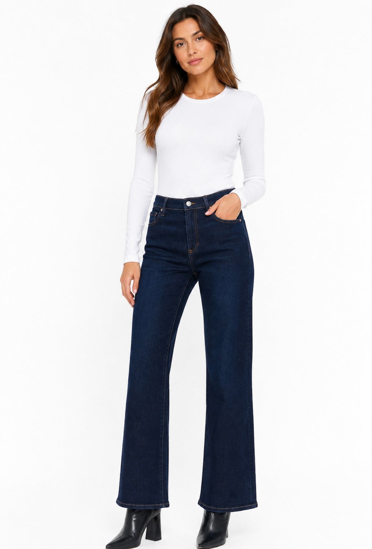 Dear John Margot Straight Leg Jean Dark