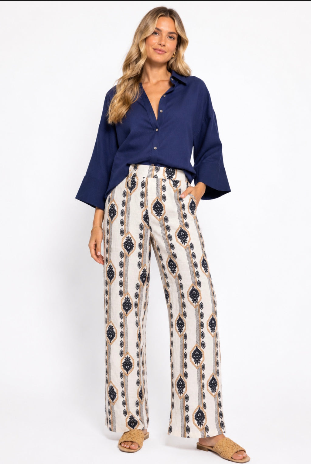 Pink Martini Sancola Beige Pants