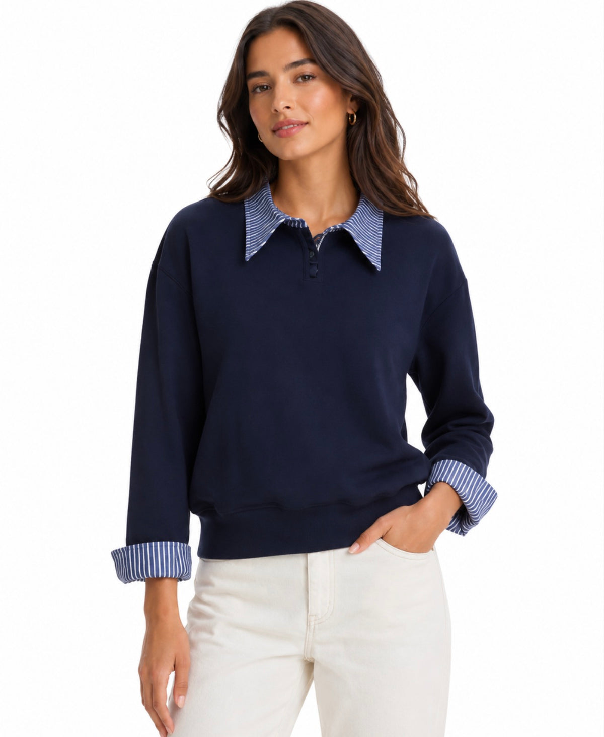 Generation Love Hallie Poplin Sweatshirt
