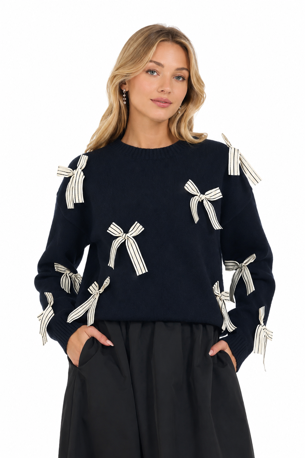 Stellah Black Valerie Sweater