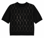 Pink Martini Black Sparkle Sweater