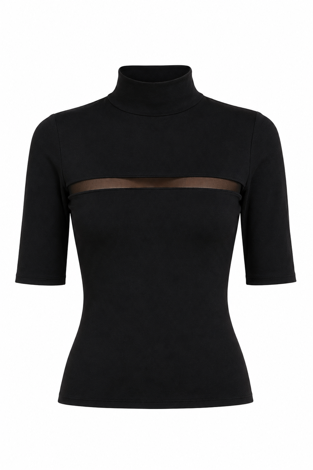 Generation Love Black Mesh Top