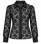 Stellah Black Lace Top
